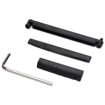 

Guitar Bridge Saddle and Nut Replacement Bone Nut Saddle with Truss Rod Wrench for Acoustic Folk Guitar Mandolin Banjo Ukulele