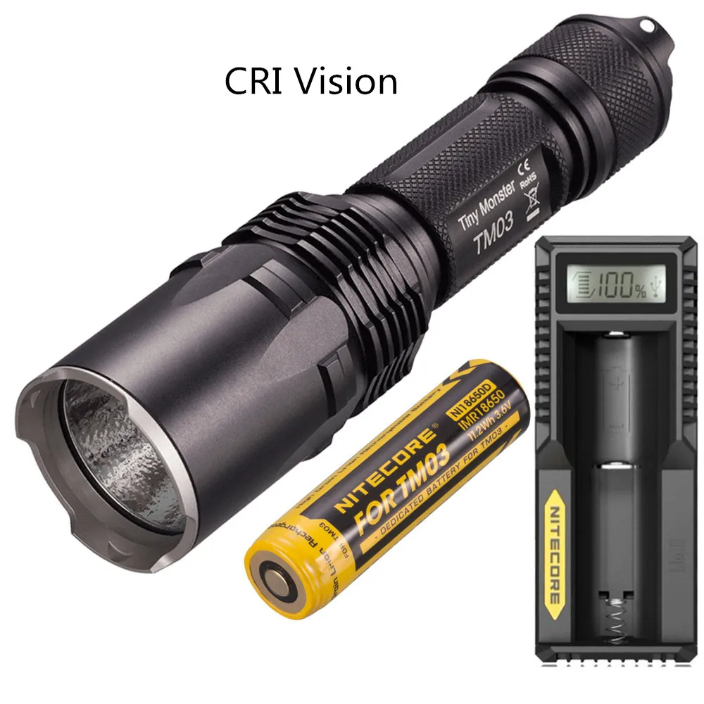 TM03CRI UM10 NITECORE TM03 TM03CRI тактический фонарь XHP70 Светодиодный max 2800LM Луч расстояние 289 метров уличный фонарик с IMR18650 батарея - Испускаемый цвет: TM03CRI UM10