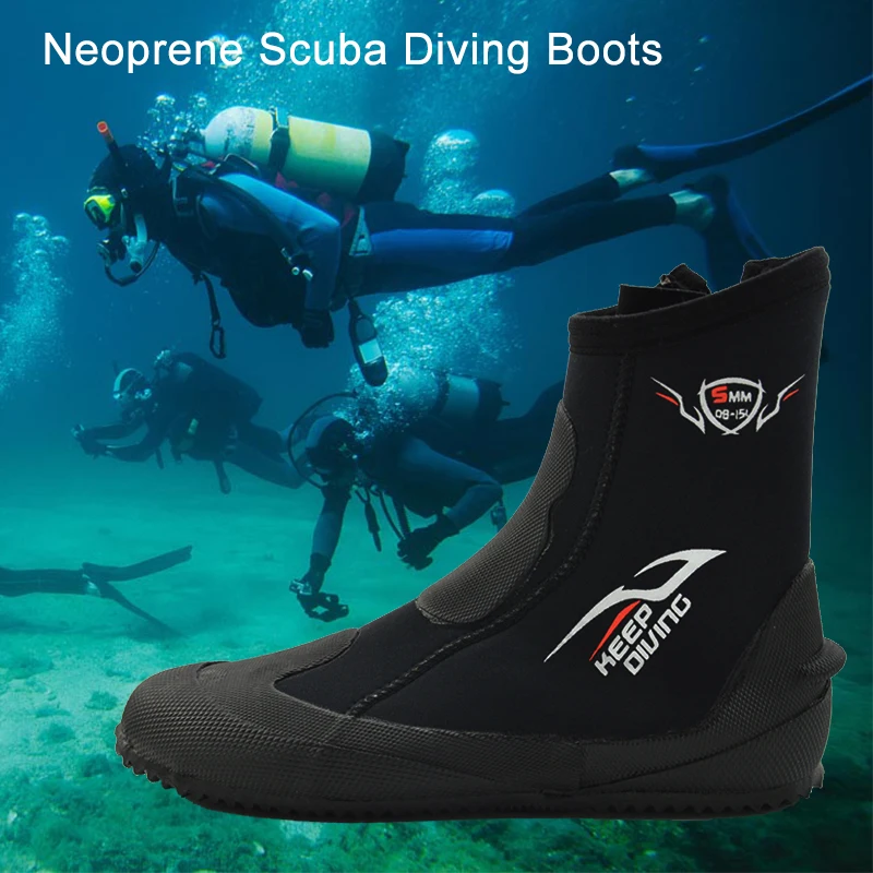 5mmDivingBootsNeopreneScubaDivingSnorkelingWaterShoesHightop