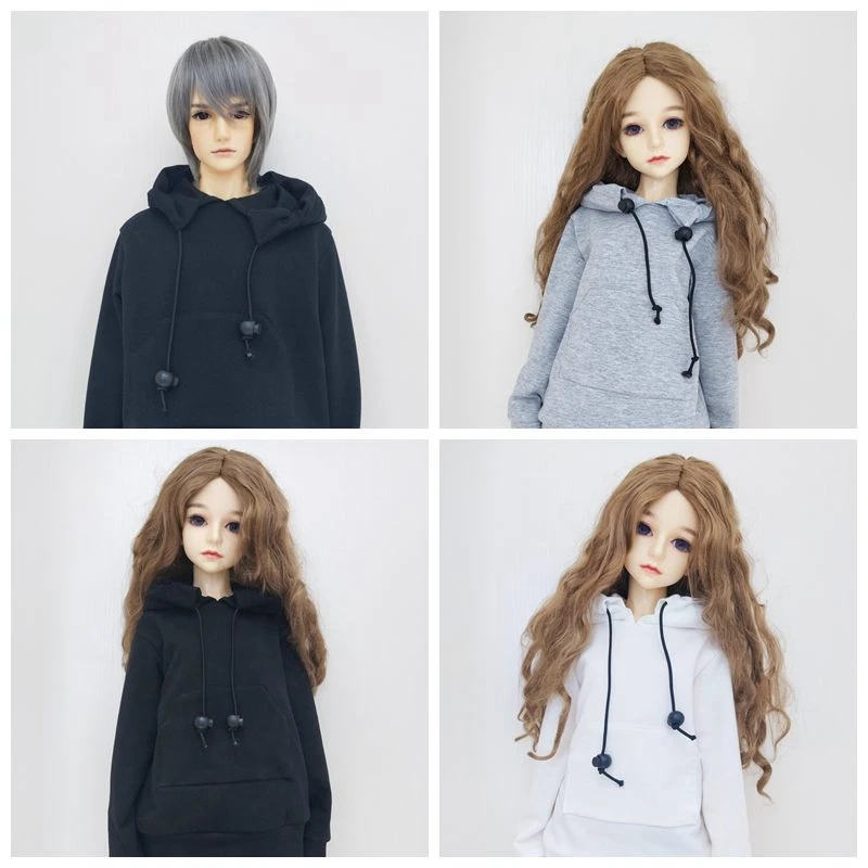 Аксессуары для кукольной одежды одежда 1/3 1/4 1/6 SD BJD толстовка белая шапка свитшоты