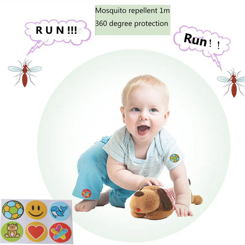 24 шт. MoskiPatch-Natrual Mosquito Bugs репеллент естественный патч наклейки милый уход за ребенком жуки репеллент естественный патч наклейки