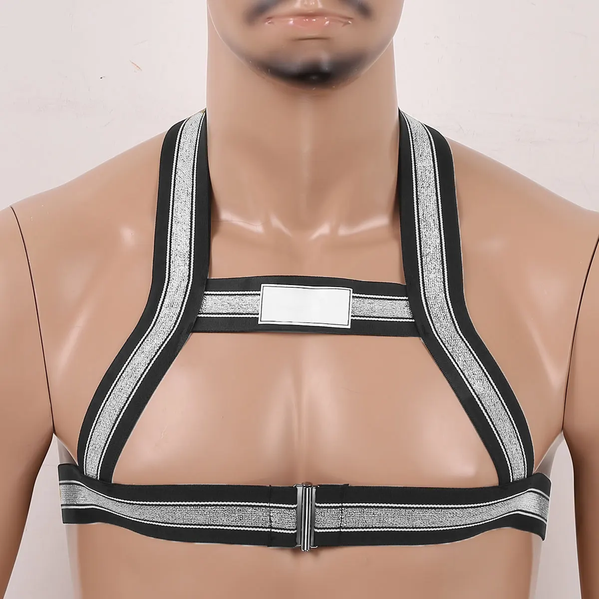 YiZYiF Sexy Fashion Harness Men Elastic Shoulder Body Chest Belt Muscles Protector Straps Mens Cosplay Party Club Wear Costume -Zentai shop online H5906384fdf1a4ebda1dfbdfb53cdec397.jpg