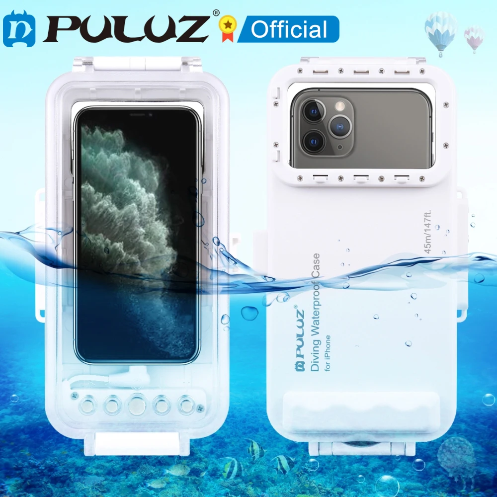 PULUZ45mWaterproofDivingHousingPhotoVideoTakingUnderwaterCover