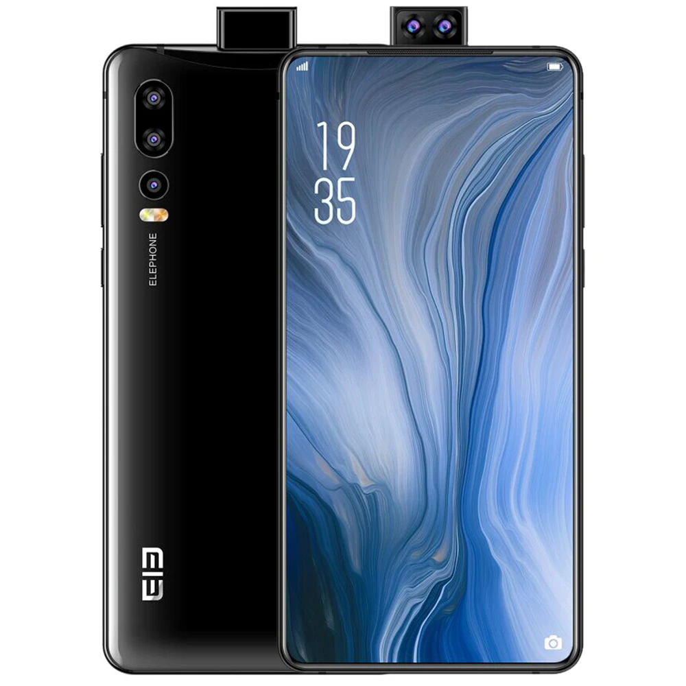 ELEPHONE U2 4G смартфон 6,26 дюймов FHD+ Android 9,0 Восьмиядерный 4 Гб ОЗУ 64 Гб ПЗУ 16 МП тыловая камера 3250 мАч мобильный телефон - Цвет: Black