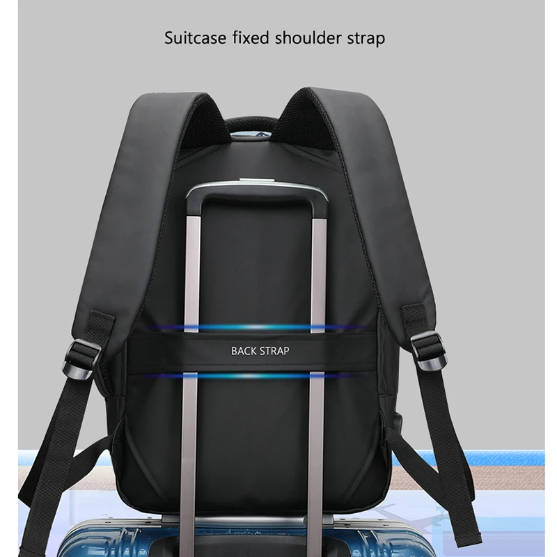 2022 15 Inch Waterproof Laptop Backpack Men and Women Daily Business Office School Backpacks Computer Bag