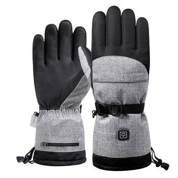 

Non Slip Waterproof Windproof Adult Outdoor Cycling Skiing Cold Weather Winter Warm Motorcycle Electric Heated Gloves 3 Gears