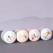 Мини жестяная коробка для хранения чая, кофе, конфет, круглый чехол, контейнер для свадебной вечеринки C63B
