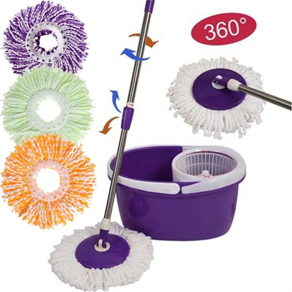 

2020 New Practical Magic 360 Degree Mop Head Easy Magic Floor Mop Microfiber Spin Spinning Rotating Head