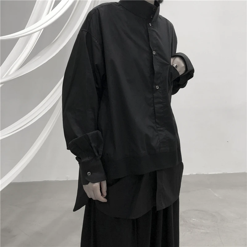 XITAO для отдыха, стоячий воротник, карман, рубашка, Лоскутная, однобортная, длинный рукав, блузка, повседневная женская,, повседневный Топ, новинка, WQR1729