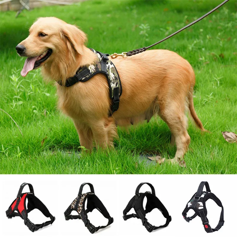 Durable Dog Harness Medium Large Dogs Training Harness Explosion proof Vest Harnesses Collar