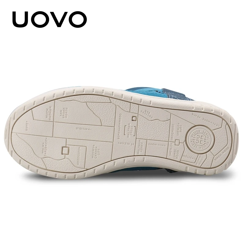 Бренд uovo Новая Модная стильная детская обувь для мальчиков и девочек зимняя с