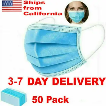 

ship from usa mask 3-7 days arrival 100 PCS for FACE MASK Anti Pollution Disposal 3 Layers-Protective Filter face mask fast ship