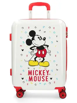 

Maleta de cabina Mickey Style letras roja rígida 55cm