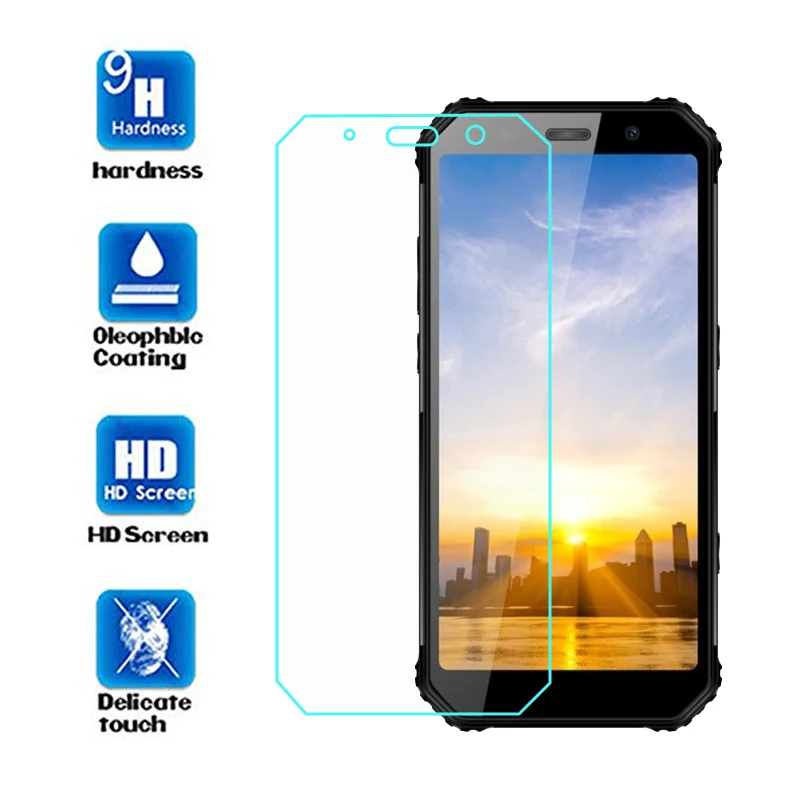 

AGM A8 Tempered Glass AGM A9 Glass Front Protective For AGM X2 H1 Glass Screen Protector Transparent Phone Film