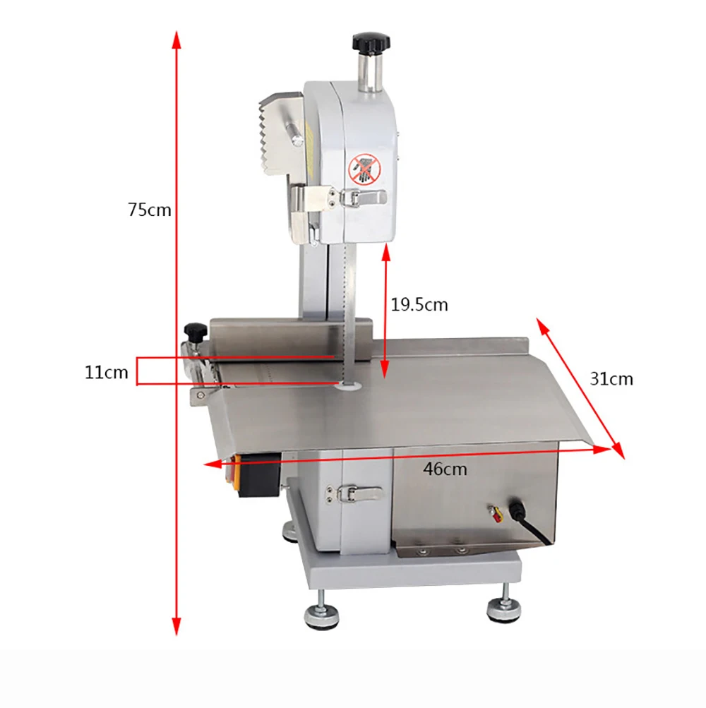 110 В/220 В Автоматическая Коммерческая Машина для распиловки костей машина для резки замороженного мяса резак для замороженного мяса 750W Y