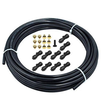 

1/4 inch Slip-Lock Misting Nozzles Kit Fog Nozzles for Patio Misting System Outdoor Cooling System Garden Water Mister