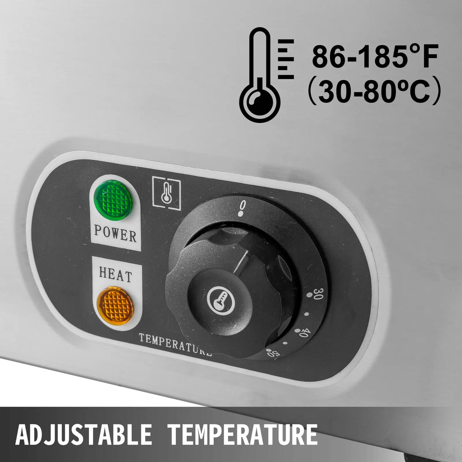 VEVOR 2 3 4 6 Pan Electric Catering Food Warmer Steam Table Stainless Steel Adjustable Temperature Buffet Restaurant Commercial 4