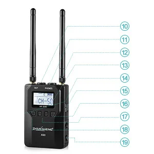 UHF профессиональный беспроводной петличный микрофон Lavalier с портативный передатчик-всенаправленный DSLR беспроводной микрофон