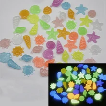 Украшения светящиеся камни галька аквариум светящийся Садоводство детская Ваза Набор 80 шт