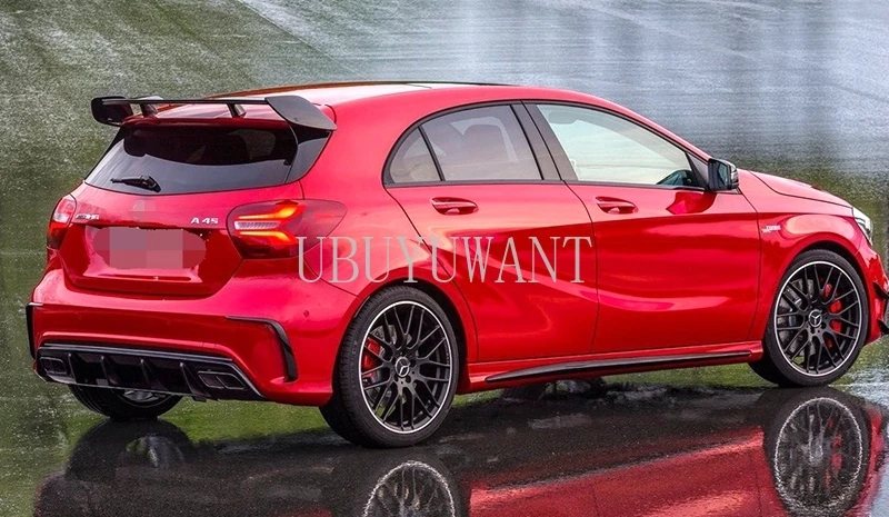 

For Mercedes A Class W176 ABS plastic Rear Spoiler Trunk Lid 2013 - present A160 A180 A200 A250 A45 AMG Style 5-door Hatchback