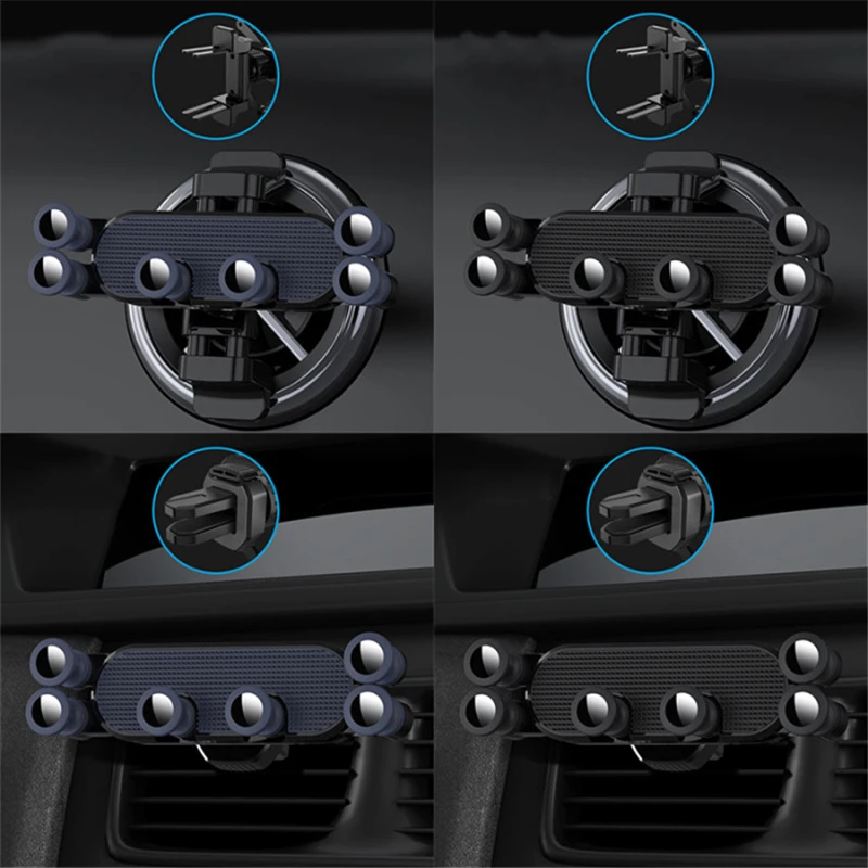 Мини Автомобильный телефон держатель на вентиляционное отверстие Универсальный Автомобильный gps кронштейн зажим подставка для Iphone 11 X Xiaomi note 10 гравитационный автомобильный держатель телефона