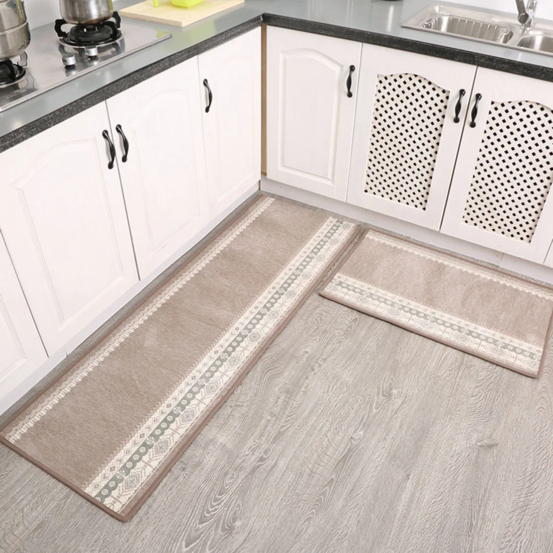 Non-slip Long Floormats Nordic Kitchen Doormat for Balcony Entrance Carpets Absorbent Bedroom Area Rugs Thicken Washable Mats | Дом и сад
