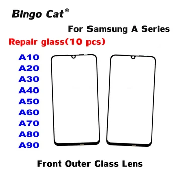 

10pcs OEM Front Outer Glass For Samsung A10 A20 A30 A40 A50 A60 A70 A80 A90 LCD Screen Front Glass Replacement