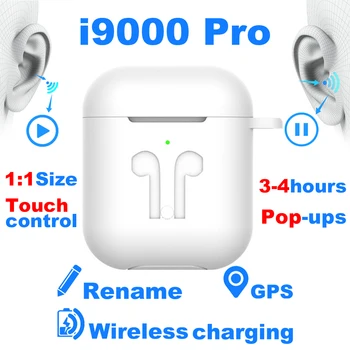 

Original i9000 Pro TWS Arie 2 Wireless bluetooth Headphone 8D Super Bass Bluetooth 5.0 Earphone 1:1 in ear Smart sensor earbuds