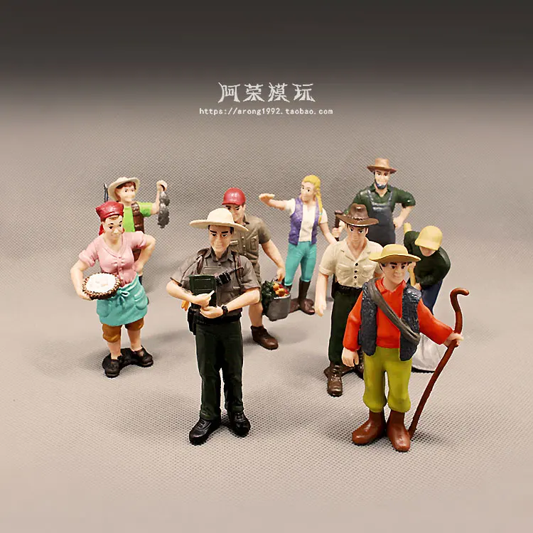 Miniature Figure Farm Accessories Simulation Doll Model Farmer