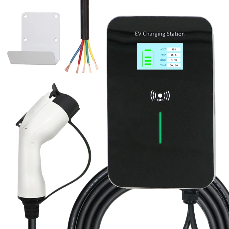 1-фазное зарядное устройство для электромобиля 16 А EVSE Wallbox EV зарядная станция