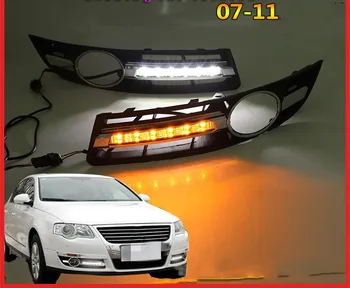 

Osmrk led daytime running light turn signal fog lamp assembly for volkswagen passat b6 R36 3C 2006-2011