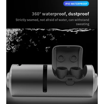 

3 In 1 Wireless Bluetooth 5.0 Earbuds TWS Wireless Headphone Earphone Waterproof Headphone Touch Operation