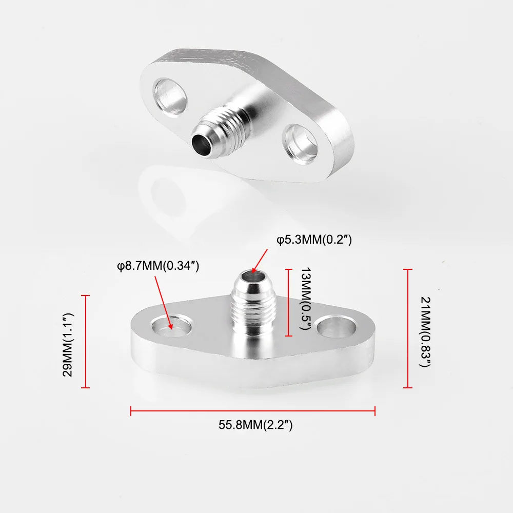 Комплект Турбо масляный разъем Фланец пробки слива T3 турбонагнетатель линия 1/8 дюймов адаптер