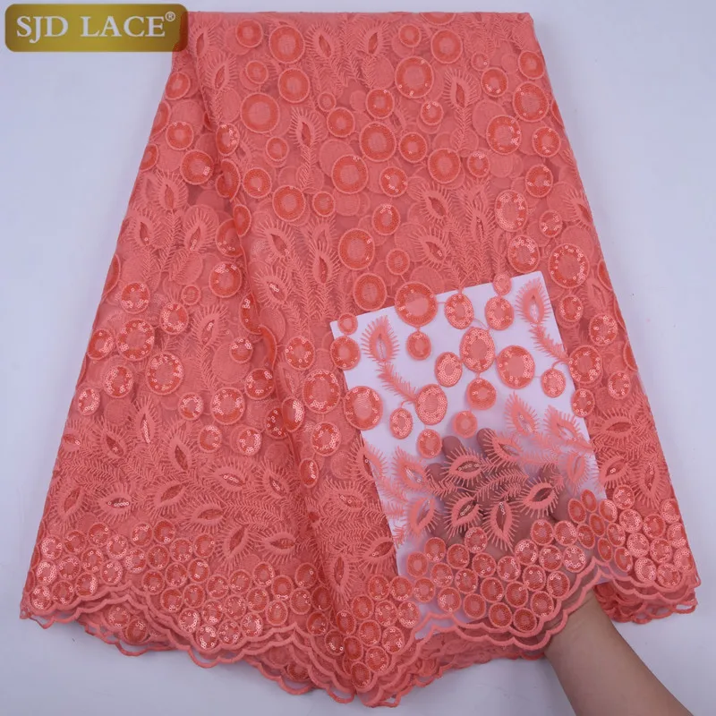 

Milk Silk Lace With Sequins African Nigerian Mesh Lace Fabric High Quality Superb Soft French Tulle Lace Fabric For Party A1735