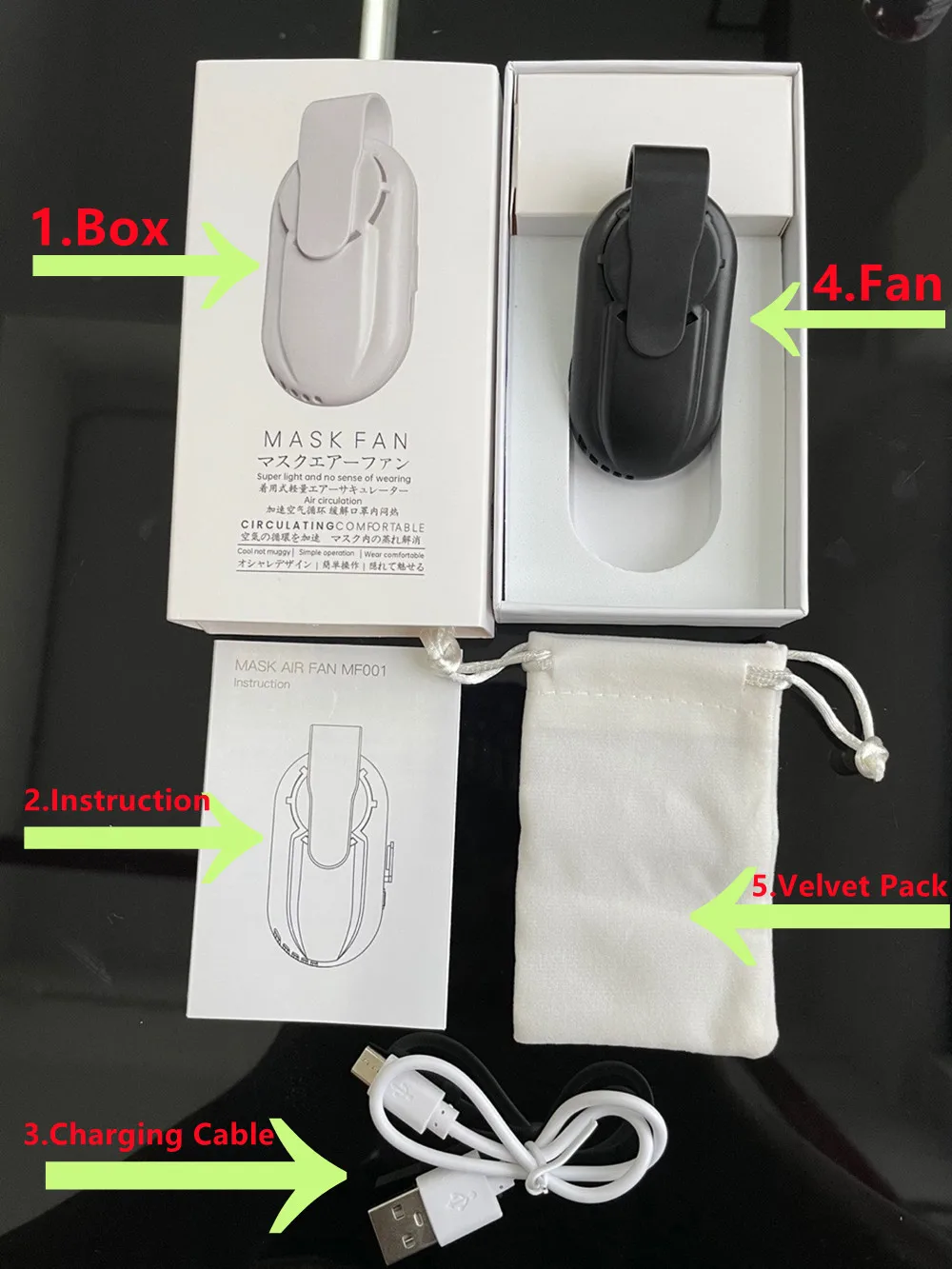 USB Rechargeable Portable Fan For Face Mask Clip-On Air Filter Smart Mask Air Purifying Electric Valve Filter Facial Fans 6