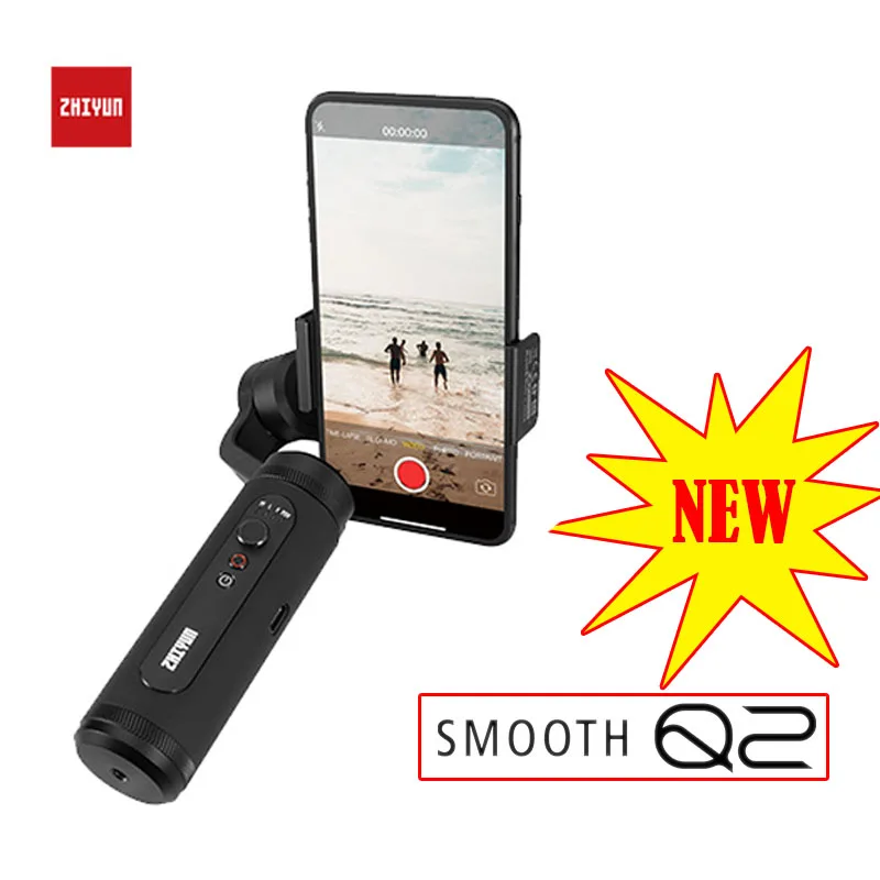 Ручной 3 осевой стабилизатор Zhiyun Smooth Q2 для iPhone Huawei Samsung смартфонов|Риги и упоры| |