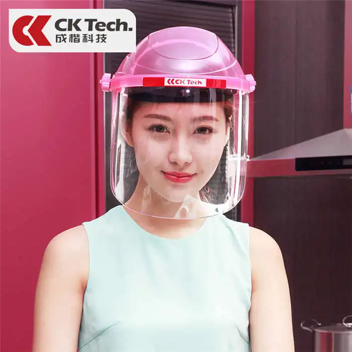 CK Tech. Кухонные кулинарные маски для женщин, покрытие для барбекю, защита лица от брызг масла, защита от смазки, защитная женская маска для шеф-повара - Цвет: CKL-3117F