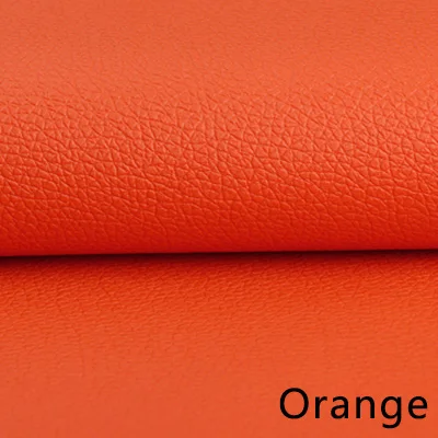 Orange Meetee 100X138 см 0,7 мм толщиной личи Синтетическая кожа из искусственной кожи ткань сумки диван домашний декор искусственная кожа DIY Швейные материалы - Color: Orange