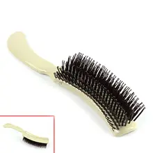 Волосы пластиковые ручки круглые зубы DIY волнистые вьющиеся прямые волосы стиль гребень