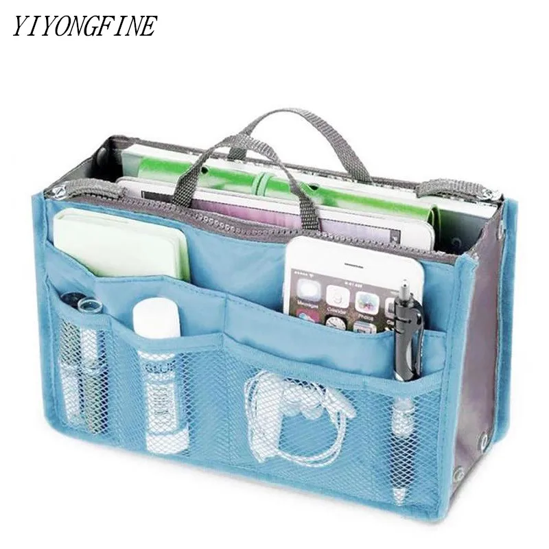 Insert-Organizer Purse Handbag Toiletry-Bag Makeup-Bag Beauty Pouch High-Quality Women