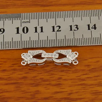 

TWO ROWS Exquisite Jewelry Findings Wholesale Necklace Bracelet Clasps and Hooks Jewellery Accessory Parts Settings, 10pcs/lot