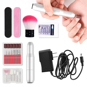 

Adjustable Speed Manicure Tools Pen Shape Salon Polishing Drill Electric Nail File Set 18000 RPM Professional Multifunctional