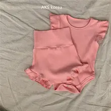 

Baby One-Piece Suit With Wooden Ears, Baby Bag Fart Clothing, Summer Sleeveless Round Neck Romper, Romper, Korean Version Ins Ch