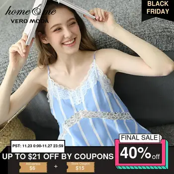 

Vero Moda Laced Cut-outs A-line Night Dress Homewear Dress | 31927A585