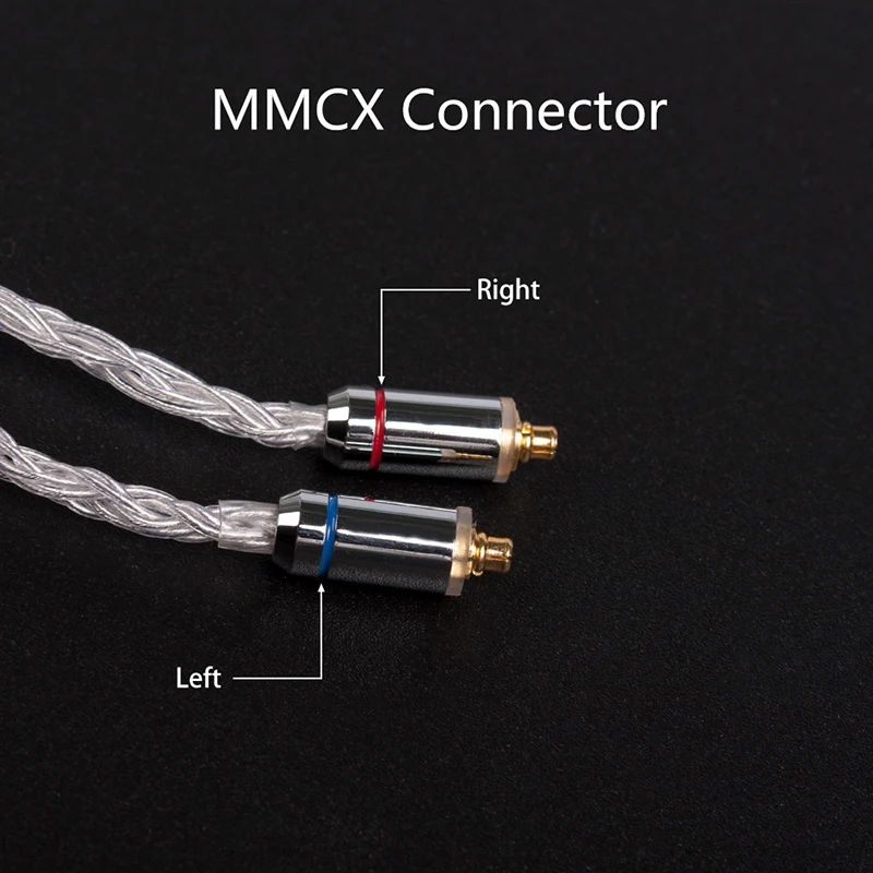 Yinyoo 16 серебряных сердечника кабеля 2,5/3,5/4,4 мм обновления кабеля с MMCX/2pin/QDC разъем C12 ZSN ZS10PRO AS10 ZSX BLON BL03 TFZ QDC