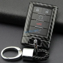 

Carbon Fiber Car Key Fob Cover Case Shell For Cadillac DTS STS CTS SRX XTS ATS Corvette Escalade