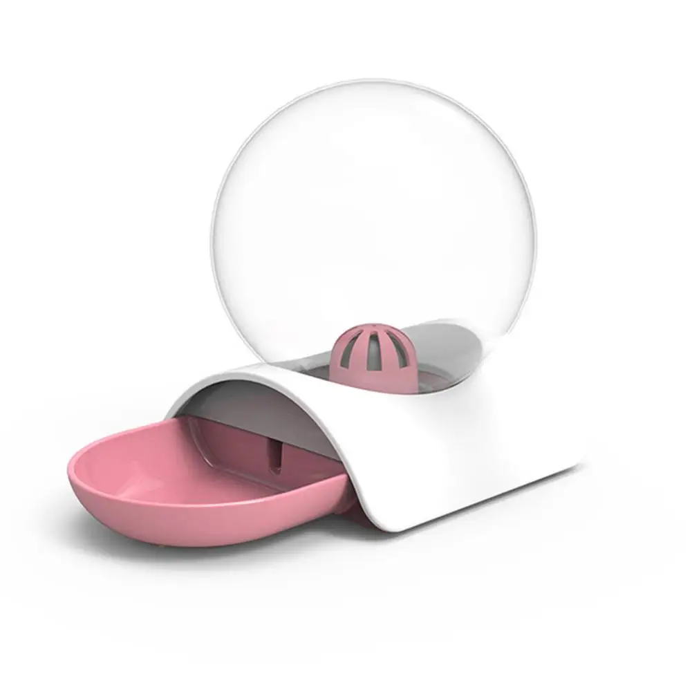 Pink Bubble автоматический кошачий фонтан для домашних животных диспенсер для воды большая поилка для кошек 2.8L без электричества - Цвет: Pink