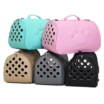

EVA Pure Color Pet Carrier Bag Portable Outdoor Solid Color Cat Foldable Dog Travel Pets Bag Puppy Carrying Shoulder Bags 5