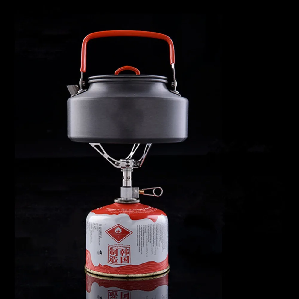 Портативная Мини карманная титановая походная плита для выживания на открытом воздухе газовая плита печь газовая зажигалка для приготовления пикника brs-3000t