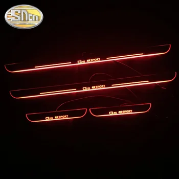 

SNCN Waterproof Acrylic Moving LED Welcome Pedal Car Scuff Plate Pedal Door Sill Pathway Light For Audi Q5 FY 8R 2008 - 2019